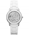 Crystal clear style from DKNY. This clean watch design is swimming in sophistication.