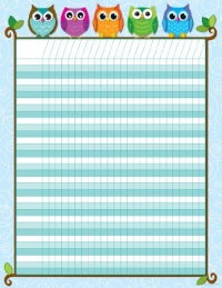 Carson Dellosa Colorful Owls Incentive Charts (114197)