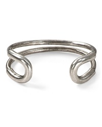 Industrial with an edge, this rounded Giles & Brother cuff doesn't make much of a fuss. The effect: straight-up cool.