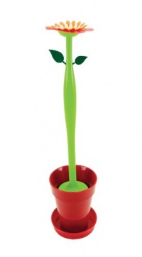 Boston Warehouse Flower Toilet Brush Set