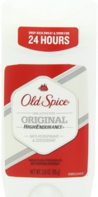 Old Spice High Endurance, Original Scent Men's Anti-Perspirant & Deodorant 3 Oz (Pack of 6)