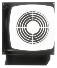 Broan Model 509S 8-Inch Through-Wall Utility Fan with Integral Rotary Switch, 180 CFM, 6.5 Sones