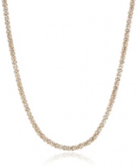 Anne Klein Gold-Tone Crystal Glass Tubular Pave Strand Necklace, 42