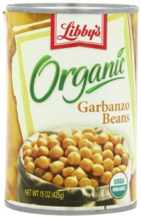 Libby's Organic Garbanzo Beans, 15-Ounces Cans (Pack of 12)