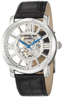 Stuhrling Original Men's 280.33152 Classic Winchester Terrace Mechanical Skeleton Silver Tone Watch