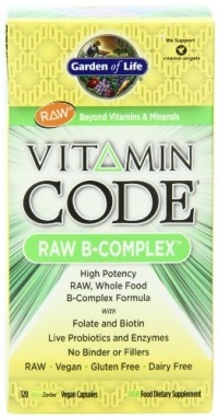 Garden of Life Vitamin Code Raw B-Complex Capsules, 120 Count