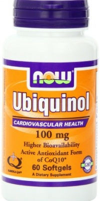 Now Foods Ubiquinol 100mg, Soft-gels, 60-Count