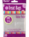 Darice 28-001V 3-Inch-by- 4-3/4-Inch Clear Treat Bag 200-Pieces