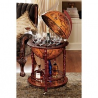 Sixteenth-Century Italian Replica Old World Globe Bar