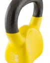 GoFit Contoured Single Vinyl Coated Kettlebell With Training Dvd