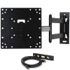 VideoSecu LCD LED TV Wall Mount Full Motion with Swivel Articulating Arm for 23-37 in, up to 42 in TV Monitor Flat Panel Screen With VESA 200 100, 20 in extension and Post-installation Leveling System M84