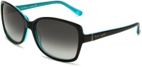 Kate Spade Women's Ailey Sunglasses,Black Turquoise Frame/Grey Gradient Lens,One size