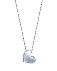 The heart design is the from Little Princess Heart Collection, and it hangs at a slight tilt. Hand sculpted, and stamped for authenticity, it hangs on a delicate diamond-cut sterling silver chain.