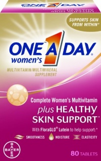 One-A-Day Women's Complete Mutlivitamin Plus Healthy Skin Support, 80-Count