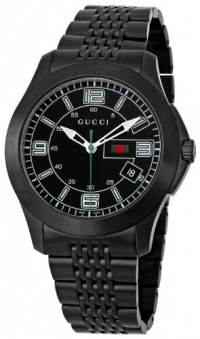 GUCCI Men's YA126202 Classic Black Dial Watch