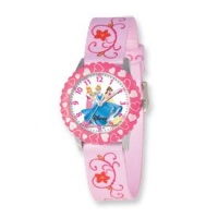 Disney Princess Kids Printed Fabric Band Time Teacher Watch