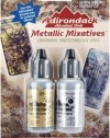 Ranger Adirondack Alcohol Ink Metallic Mixatives 1/2-Ounce 2/Pkg, Gold and Silver