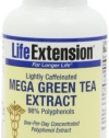 Life Extension Mega Green Tea Extract 98% Polyphenols, Vegetarian Capsules, 100-Count