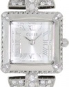 GUESS Women's U0137L1 Silver-Tone Retro Glamour Watch