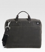 An updated classic with metropolitan style, crafted in sleek and sturdy waxed cotton with leather details.Zip closureTop handlesAdjustable shoulder strapExterior, interior zip pocketOrganizing pocketsFully lined12W x 16H x 3DImported