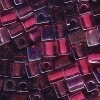 Miyuki 4mm Glass Cube Beads Color Mix Vineyard Purples 10 Grams