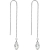 Handcrafted Crystal Briolette 925 Silver Threader Earrings MADE WITH SWAROVSKI ELEMENTS Made with ELELMENTS