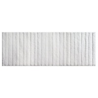 InterDesign Verto Rug, White, 60-Inch by 21-Inch