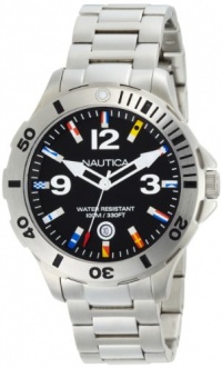 Nautica Men's N15573G BFD 101 Black Dial Watch