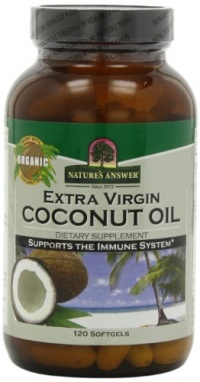 Nature's Answer Coconut Oil Capsules, 120 Count