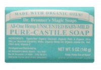 Dr. Bronner's Mild Aloe Baby Soap Bar Made with Organic Ingredients 5 oz.