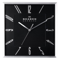 SKAGEN 12 Black Square Wall Clock