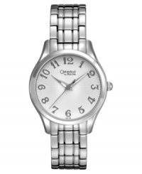 A timeless watch design crafted from the finest materials, from Caravelle by Bulova.