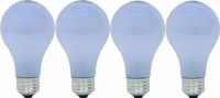 GE Lighting 48688 60-Watt A19 Reveal Bulbs, 4-Pack