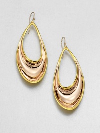 From the Miss Havisham Collection. Simple, sensuous open teardrops are oh-so-slightly asymmetrical to keep things interesting.Rose goldtoneLength, about 3Width, about 1.25Ear wireMade in USA