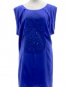 Tibi Blue Carnaval Embroidered Silk Shift Dress 12