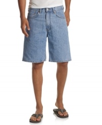 When it comes to your warm weather wardrobe, nothing tops these classic denim shorts from Levi's.