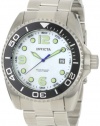 Invicta Men's 0479 Pro Diver Collection White Mother-of-Pearl Dial Stainless Steel Watch