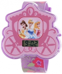 Disney Kids' PRS527 Princess Molded Digital Watch