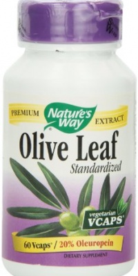 Nature's Way Olive Leaf 20% Oleuropein, 60 Vcaps