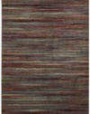 Nourison Interpretations Multicolor Stripe 2-Feet by 2.9-Feet Polyacrylic Area Rug