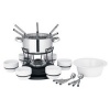 Trudeau 24-Piece Stainless-Steel Lazy Susan 40-Ounce Fondue Set