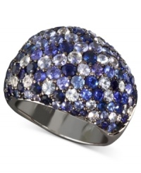 Stun them with sapphires! This statement-making ring from Balissima by Effy Collection features a chic, dome-shaped design that shines with a gradation of sparkling, multicolored sapphires (5-3/4 ct. t.w.). Crafted in sterling silver. Size 7.