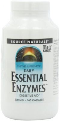 Source Naturals Daily Essential Enzymes, 500mg, 360 Capsules