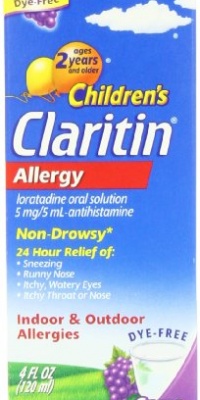 Claritin Children's Claritin Allergy, Non-Drowsy, Grape, 4-Ounce Bottles (Pack of 2)