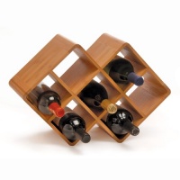 Oenophilia Bamboo 8-Bottle Wine Rack