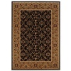 Couristan Royal Kashimar 8198/2596 Ushak Area Rug - Black/Deep Maple