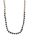 Lucky Brand sets the tone - twice - with this strand necklace. Crafted from gold-tone mixed metal and semi-precious reconstituted calcite, the necklace gives wearers double the color palette. Approximate length: 33-1/2 inches.