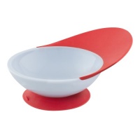 Boon Catch Bowl with Spill Catcher,Lite Purp/Red