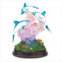 Gifts & Decor Light Up Dolphin Sculpture Figurine Desk Table Figure