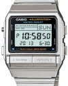 Casio Men's DB380-1 Silver Stainless-Steel Quartz Watch with Digital Dial